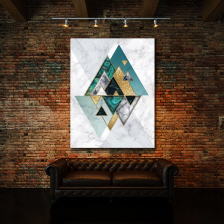 Tablou Canvas Perfect Geometry (Marble) - Img 3