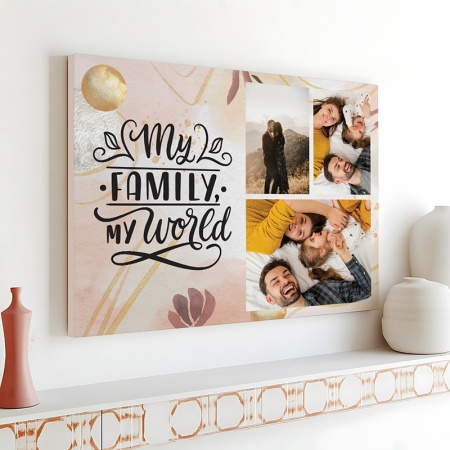 Tablou Canvas Personalizat - My family, my world (3 fotografii) - Img 5