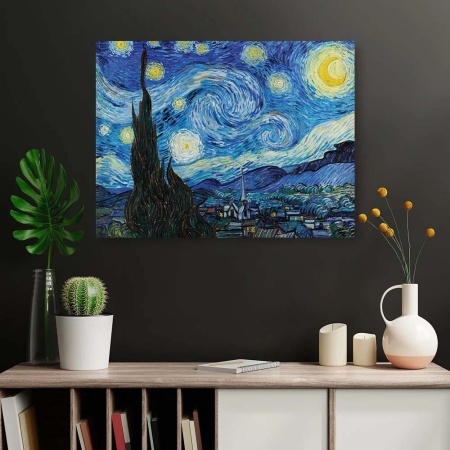 Tablou Canvas "The Starry Night" - Noapte înstelată - Img 2