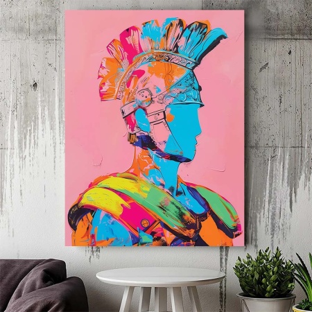 Tablou Canvas - Urban Art Roman Soldier - Img 3