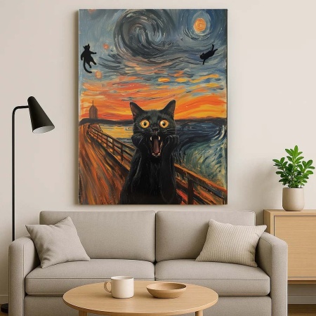 Tablou Canvas - Urban art The Scream - Img 2