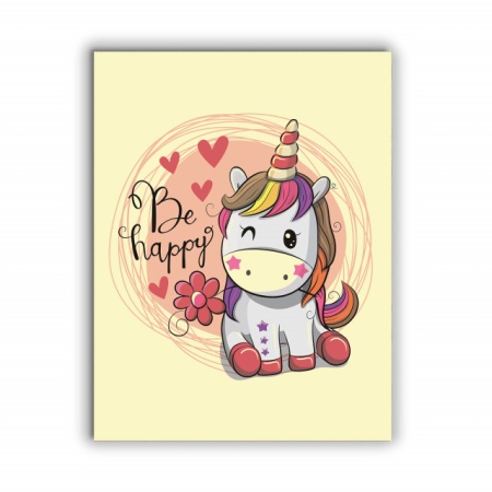 Tablou Copii - Be Happy Unicorn - Img 3