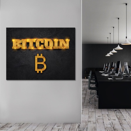 Tablou Motivational - Bitcoin (gold) - Img 4