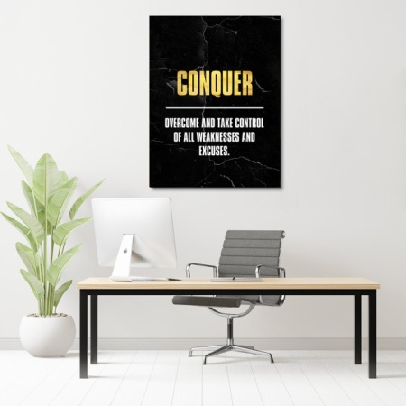 Tablou Motivational - Conquer - Img 4