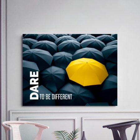 Tablou Motivational - Dare To Be Different - Img 2