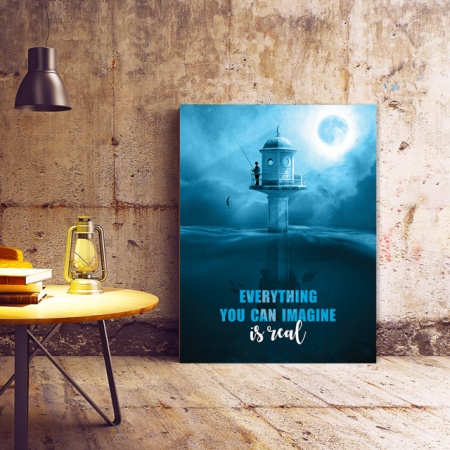 Tablou Motivational - Everything You Can Imagine - Img 2