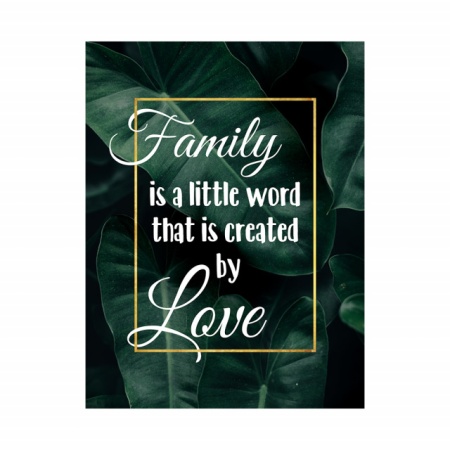 Tablou Motivational - Family is a little word - Img 4