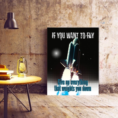 Tablou Motivational - If you want to fly - Img 4
