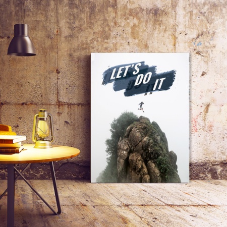 Tablou Motivational - Let's Do It (Mountain Peak) - Img 2