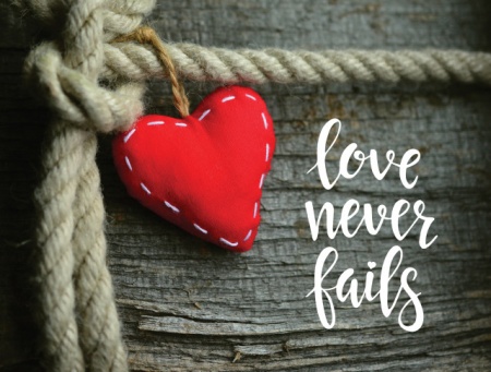 Tablou Motivational - Love Never Fails - Img 3