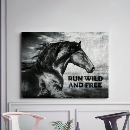 Tablou Motivational - Run Wild And Free - Img 3