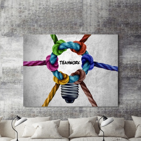 Tablou Motivational - Teamwork (Knots) - Img 2