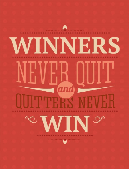 Tablou Motivational - Winners Never Quit - Img 2