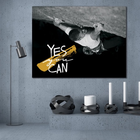 Tablou Motivational - Yes you can (climbing) - Img 4