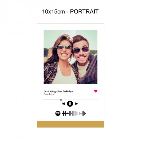 Tablou Personalizat Din Acrilic Cu Poza, Mesaj Text Si Melodia Voastra - Spotify - 15x20cm - Img 4