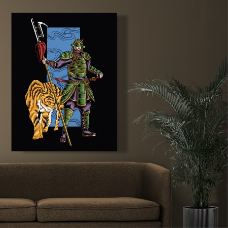 Tablou Samurai and tiger - Img 2