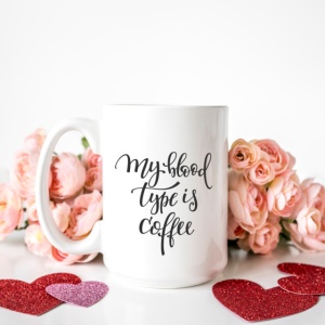 Cana cu Mesaj My Blood Type Is Coffee - Img 2