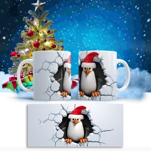 Cana De Craciun - 3D Christmas Madagascar Penguin - Img 2