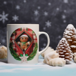 Cana De Craciun - Gingerbread Man in a Pocket (mesaj personalizat)