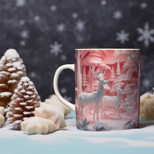 Cana De Craciun - Paper deer family - Img 2