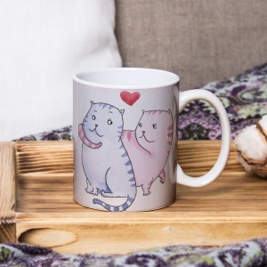 Cana Valentine's Day - Watercolor Cats