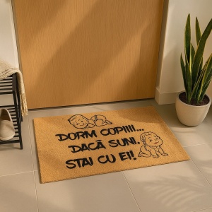 Covor de intrare personalizat - 60x40cm - Dorm Copii - stai cu ei