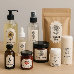 Etichete adezive personalizate oval sau dreptunghiular set 100buc