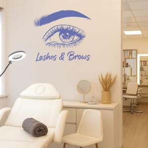 Lashes and brows