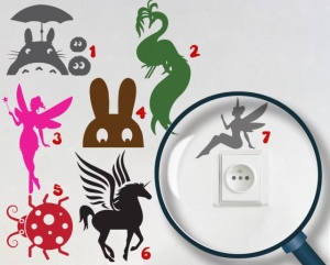 Pachet Stickere Pentru Prize - Creaturi Magice (Camera Fete)