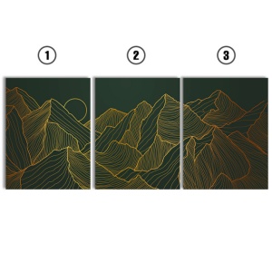 Set Tablouri Canvas - Simple Golden Landscape - Img 2