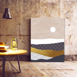 Set Tablouri Canvas - Sun Above The Abstract Desert - Img 5