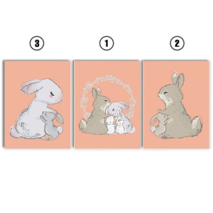 Set Tablouri Copii - Bunny Family - Img 2