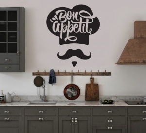 Sticker Bucatarie - Bon appetite (chef) - Img 2