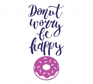 Sticker Bucatarie - Donnut worry - Img 2