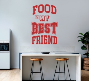 Sticker Bucatarie - Food is my best friend