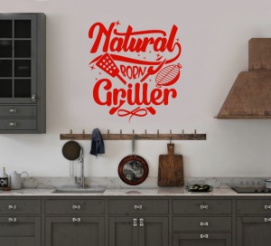 Sticker Bucatarie - Natural born griller