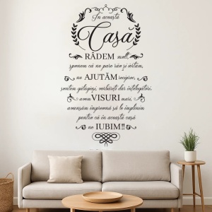 Sticker de perete “În această Casă” pentru familie - Img 9