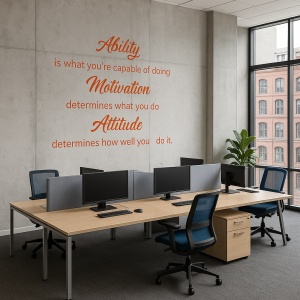 Sticker De Perete Ability, Motivation, Attitude