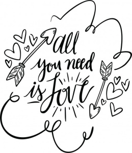Sticker De Perete All You Need Is Love - Img 2