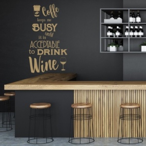 Sticker De Perete Coffee And Wine - Img 2
