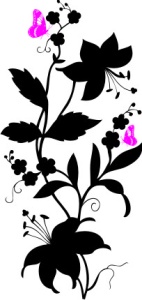 Sticker De Perete Crini Cu Fluturi - Img 2