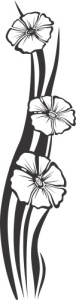 Sticker De Perete Flori Inalte - Img 2