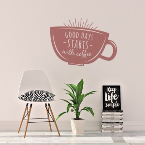 Sticker De Perete Good Days Start With Coffee