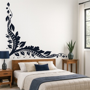 Sticker de Perete Intricate Vines Floral Corner