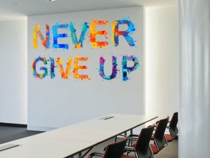 Sticker De Perete Never Give Up - Img 2