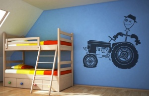 Sticker De Perete Sperietoare In Tractor