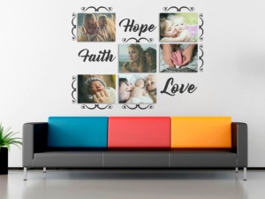 Sticker Si Canvas Hope Faith Love - Img 2