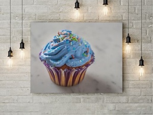 Tablou Canvas Blue Cupcake