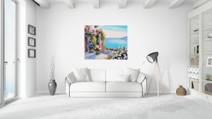 Tablou Canvas Efect Pictura - Terasa Cu Muscate - Img 2