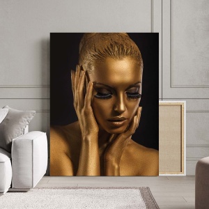 Tablou Canvas - Golden portrait - Img 2